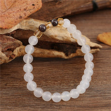 Load image into Gallery viewer, Natural White Chalcedony Positivity Bracelet