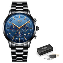 Load image into Gallery viewer, LIGE™ Black Obsidian Watch for Men