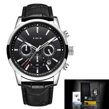 Load image into Gallery viewer, LIGE™ Elegant Leather Band Watch for Men
