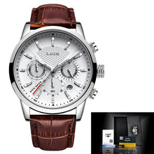 Load image into Gallery viewer, LIGE™ Elegant Leather Band Watch for Men