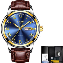 Load image into Gallery viewer, LIGE™ Elegant Leather Band Watch for Men