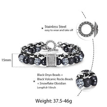 Load image into Gallery viewer, TrendsMax™ Stone Beaded Men's Chain Bracelet
