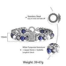 Load image into Gallery viewer, TrendsMax™ Stone Beaded Men's Chain Bracelet