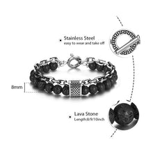 Load image into Gallery viewer, TrendsMax™ Stone Beaded Men's Chain Bracelet