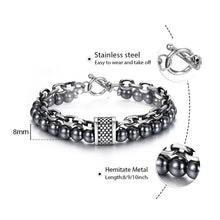Load image into Gallery viewer, TrendsMax™ Stone Beaded Men's Chain Bracelet