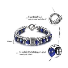 Load image into Gallery viewer, TrendsMax™ Stone Beaded Men's Chain Bracelet