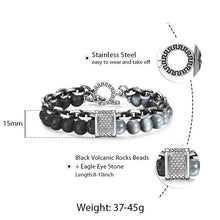 Load image into Gallery viewer, TrendsMax™ Stone Beaded Men's Chain Bracelet