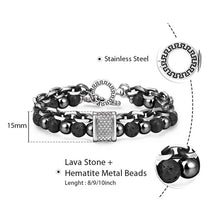 Load image into Gallery viewer, TrendsMax™ Stone Beaded Men's Chain Bracelet