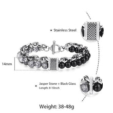 Load image into Gallery viewer, TrendsMax™ Stone Beaded Men's Chain Bracelet