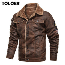 Load image into Gallery viewer, Winter Fur Flying Suit Motorcycle Jacket