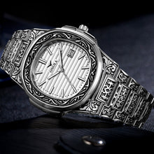 Load image into Gallery viewer, PRESTIGE - LUXURY ENGRAVED WRIST WATCH