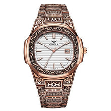 Load image into Gallery viewer, PRESTIGE - LUXURY ENGRAVED WRIST WATCH