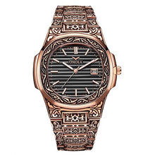 Load image into Gallery viewer, PRESTIGE - LUXURY ENGRAVED WRIST WATCH