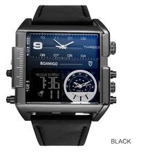 Load image into Gallery viewer, 3-Timezone Luxury Sports Watch