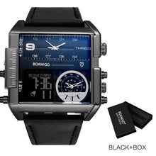 Load image into Gallery viewer, 3-Timezone Luxury Sports Watch