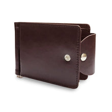 Load image into Gallery viewer, Snap-Closure Leather Bi-fold Wallet
