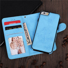 Load image into Gallery viewer, 2-IN-1 PU-Leather Magnetic Phone Flip Case / Wallet for iphone