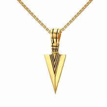 Load image into Gallery viewer, ARROWHEAD TRIBAL PENDANT NECKLACE FOR MEN