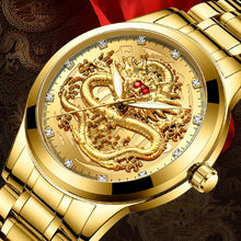 Load image into Gallery viewer, Timeless Red Dragon™ Men’s Gold Timepiece