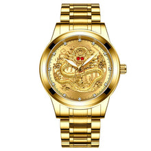 Load image into Gallery viewer, Timeless Red Dragon™ Men’s Gold Timepiece