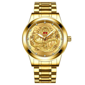 Timeless Red Dragon™ Men’s Gold Timepiece