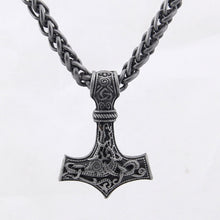 Load image into Gallery viewer, Thor's Hammer Pendant and Chain