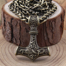 Load image into Gallery viewer, Thor's Hammer Pendant and Chain