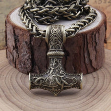 Load image into Gallery viewer, Thor's Hammer Pendant and Chain