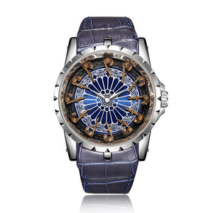 Noble Knights™ Titanium Leather Timepiece