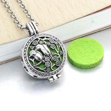 Load image into Gallery viewer, Essential Oil / Perfume Diffusing Locket Necklace