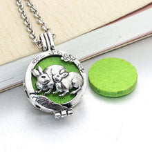 Load image into Gallery viewer, Essential Oil / Perfume Diffusing Locket Necklace