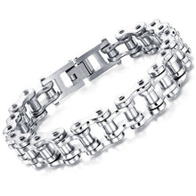 Load image into Gallery viewer, Cool Stainless Steel Biker Chain Bracelet for Men