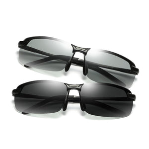 Semi-Rimless Photochromic (Auto-Tinting) Sunglasses
