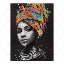 Load image into Gallery viewer, African Style Women's Portrait Art