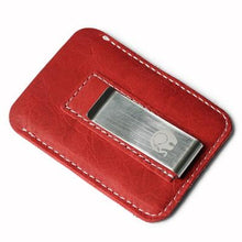 Load image into Gallery viewer, Genuine Leather Wallet with Money-Clip