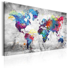 Load image into Gallery viewer, Colorful World Map Modern Wall Art