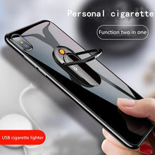 Load image into Gallery viewer, Phone USB Cigarette Lighter and Ring Hook Stand Attachment