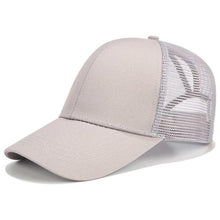 Load image into Gallery viewer, Glitter and Plain Women's Mesh Ponytail Cap