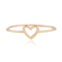 Load image into Gallery viewer, Delicate 1-Piece Women's Heart Ring