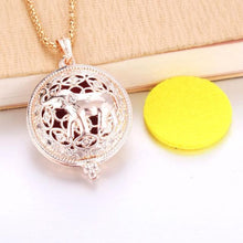 Load image into Gallery viewer, Essential Oil / Perfume Diffusing Locket Necklace