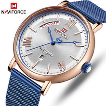 Load image into Gallery viewer, Teveno Men's Stainless Steel Mesh Watch