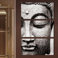 Load image into Gallery viewer, 3-Panel Canvas Buddha Wall Art