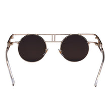 Load image into Gallery viewer, Rectangular Geometric Metal Frame Round Sunglasses