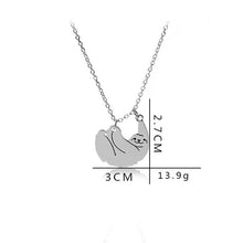 Load image into Gallery viewer, Sloth Wildlife Fashion Necklace