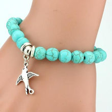 Load image into Gallery viewer, Boho Turquoise Charm Bracelet