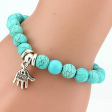 Load image into Gallery viewer, Boho Turquoise Charm Bracelet