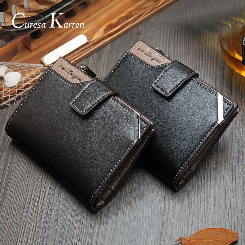 High-Capacity Genuine Leather Flip-Book Wallet