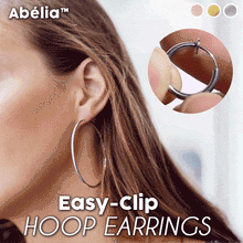 Load image into Gallery viewer, Easy-Clip Hoop Earrings
