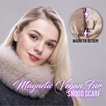 Load image into Gallery viewer, Magnetic Vegan Fur Snood Scarf
