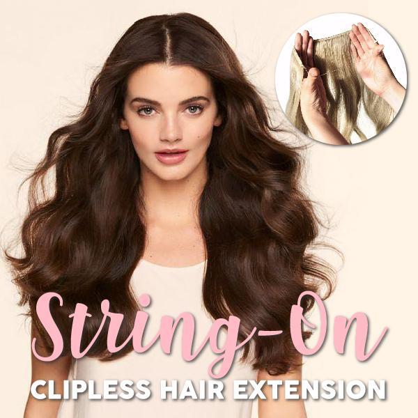 String-On Clipless Hair Extension